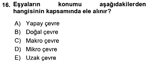 Etkili İletişim Teknikleri 2023-2024 Dönem Sonu Sınavı - 16. soru