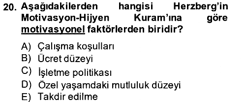 Etkili İletişim Teknikleri 2014-2015 Tek Ders Sınavı - 20. soru