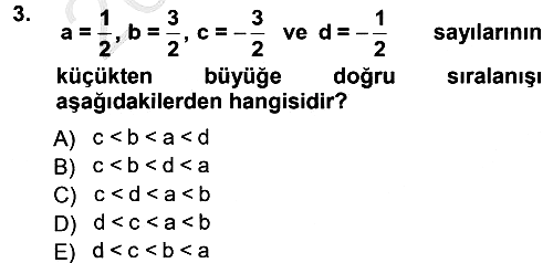 Genel Matematik 2012-2013 Ara Sınav - 3. soru