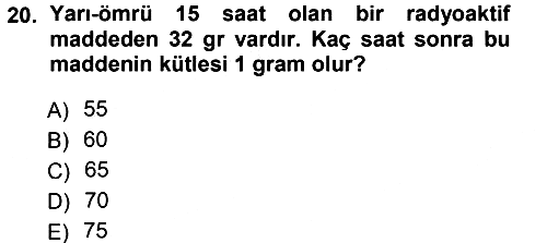 Genel Matematik 2012-2013 Ara Sınav - 20. soru