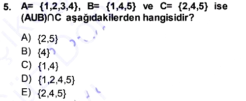 Genel Matematik 2013-2014 Ara Sınav - 5. soru