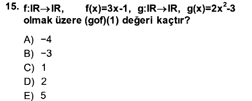 Genel Matematik 2013-2014 Ara Sınav - 15. soru