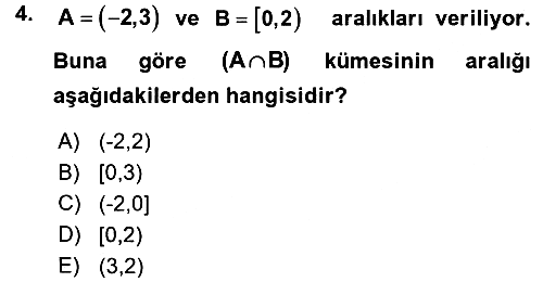 Genel Matematik 2015-2016 Ara Sınav - 4. soru