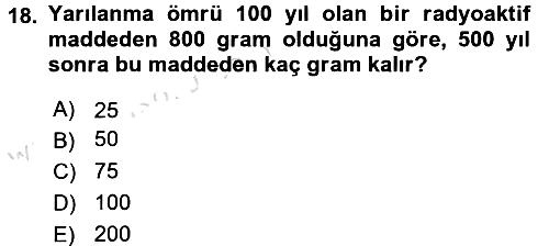 Genel Matematik 2017-2018 Ara Sınav - 18. soru