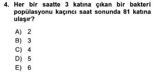 Genel Matematik 2025-2026 Dönem Sonu Sınavı - 4. soru