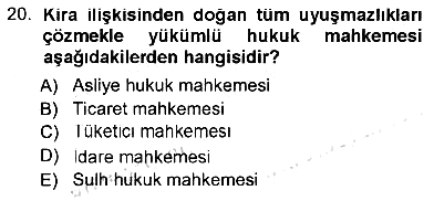 Hukukun Temel Kavramları 2012-2013 Ara Sınav - 20. soru