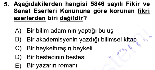 Hukukun Temel Kavramları 2015-2016 Dönem Sonu Sınavı - 5. soru