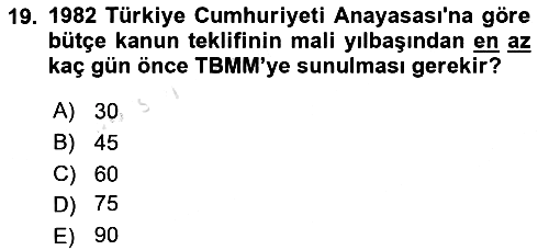 Hukukun Temel Kavramları 2024-2025 Dönem Sonu Sınavı - 19. soru