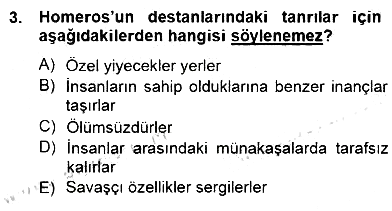 İlkçağ Felsefesi 2014-2015 Ara Sınav - 3. soru