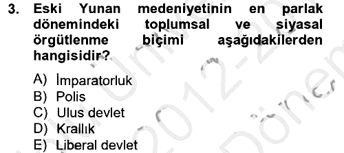 İnsan Hakları Ve Kamu Özgürlükleri 2012-2013 Dönem Sonu Sınavı - 3. soru