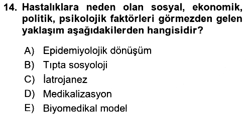 İnsan ve Toplum 2023-2024 Dönem Sonu Sınavı - 14. soru