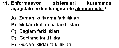 Kültürlerarası İletişim 2013-2014 Ara Sınav - 11. soru