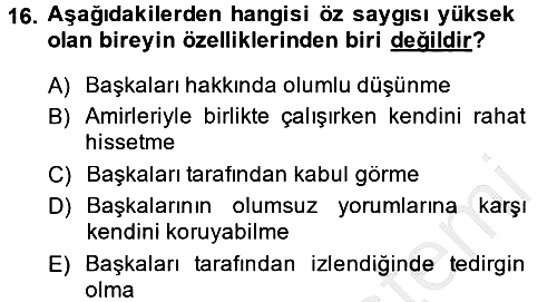 Kültürlerarası İletişim 2013-2014 Dönem Sonu Sınavı - 16. soru