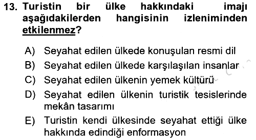 Kültürlerarası İletişim 2016-2017 Dönem Sonu Sınavı - 13. soru