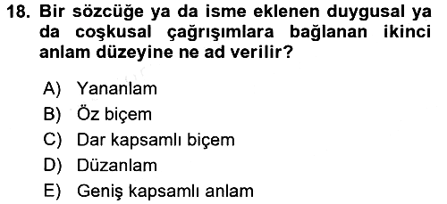 Kültürlerarası İletişim 2015-2016 Tek Ders Sınavı - 18. soru