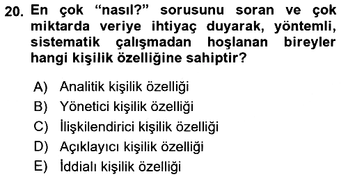 Kültürlerarası İletişim 2020-2021 Yaz Okulu Sınavı - 20. soru