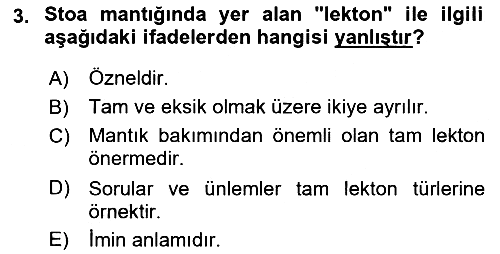 Mantığın Gelişimi 2018-2019 3 Ders Sınavı - 3. soru