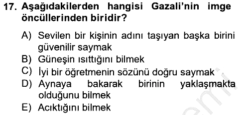 Mantığın Gelişimi 2012-2013 Ara Sınav - 17. soru