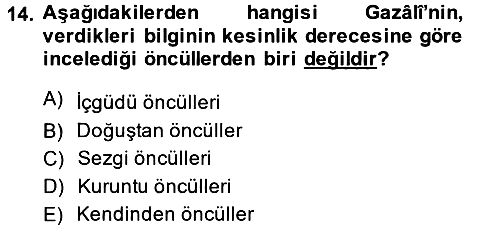 Mantığın Gelişimi 2013-2014 Ara Sınav - 14. soru