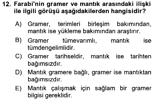 Mantığın Gelişimi 2015-2016 Ara Sınav - 12. soru