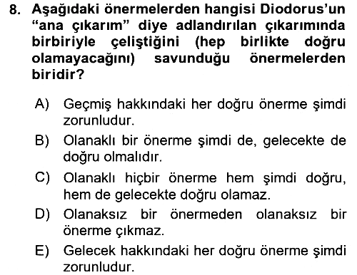 Mantığın Gelişimi 2016-2017 Ara Sınav - 8. soru