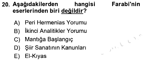 Mantığın Gelişimi 2021-2022 Ara Sınav - 20. soru