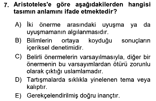 Mantığın Gelişimi 2023-2024 Ara Sınav - 7. soru