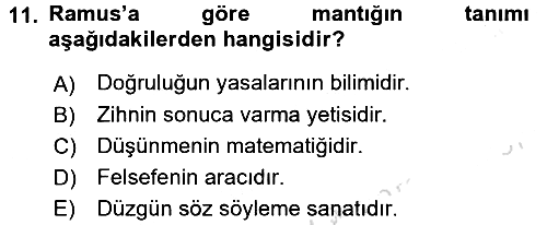 Mantığın Gelişimi 2015-2016 Dönem Sonu Sınavı - 11. soru