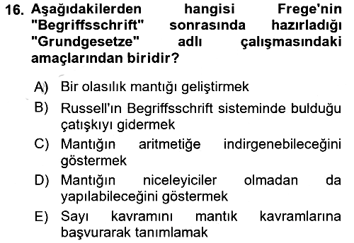 Mantığın Gelişimi 2015-2016 Dönem Sonu Sınavı - 16. soru