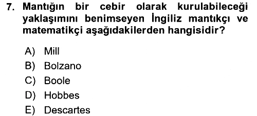 Mantığın Gelişimi 2017-2018 Dönem Sonu Sınavı - 7. soru