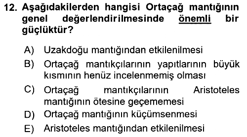 Mantığın Gelişimi 2018-2019 Dönem Sonu Sınavı - 12. soru