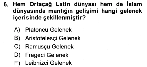 Mantığın Gelişimi 2023-2024 Dönem Sonu Sınavı - 6. soru