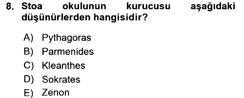 Mantığın Gelişimi 2015-2016 Tek Ders Sınavı - 8. soru