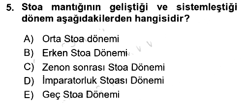 Mantığın Gelişimi 2021-2022 Yaz Okulu Sınavı - 5. soru