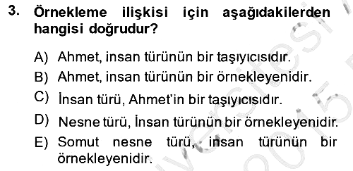 Metafizik 2014-2015 Ara Sınav - 3. soru