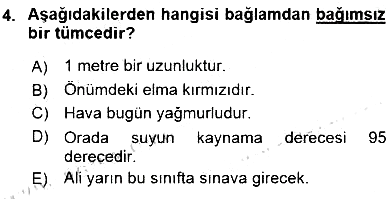 Metafizik 2015-2016 Ara Sınav - 4. soru