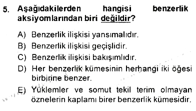 Metafizik 2014-2015 Dönem Sonu Sınavı - 5. soru