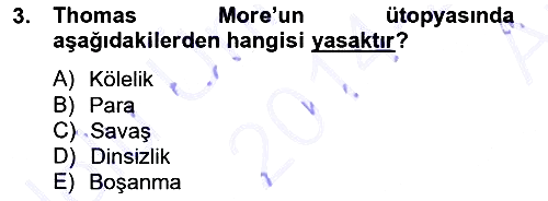 Modern Felsefe 1 2014-2015 Ara Sınav - 3. soru