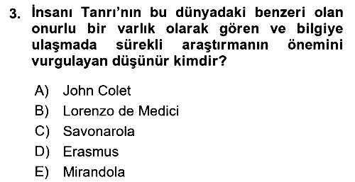 Modern Felsefe 1 2021-2022 Dönem Sonu Sınavı - 3. soru