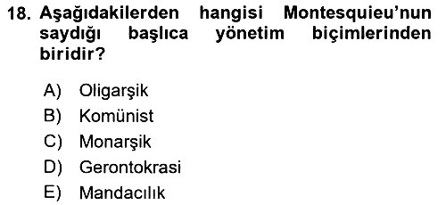 Modern Felsefe 1 2022-2023 Yaz Okulu Sınavı - 18. soru