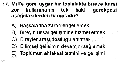 Modern Felsefe 2 2014-2015 Dönem Sonu Sınavı - 17. soru