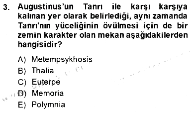 Ortaçağ Felsefesi 1 2014-2015 Ara Sınav - 3. soru