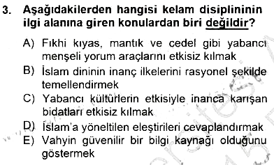 Ortaçağ Felsefesi 2 2014-2015 Ara Sınav - 3. soru
