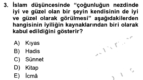 Ortaçağ Felsefesi 2 2016-2017 Ara Sınav - 3. soru