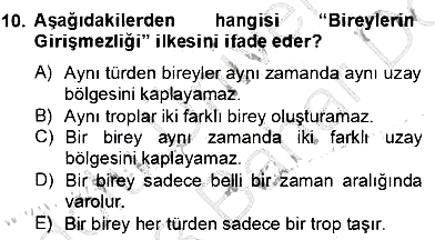 Ortaçağ Felsefesi 2 2012-2013 Dönem Sonu Sınavı - 10. soru
