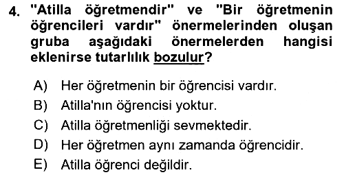 Sembolik Mantık 2023-2024 Ara Sınav - 4. soru