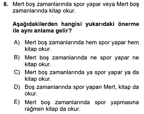 Sembolik Mantık 2023-2024 Ara Sınav - 8. soru