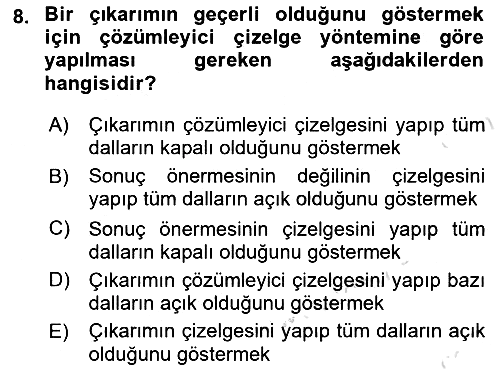 Sembolik Mantık 2021-2022 Yaz Okulu Sınavı - 8. soru
