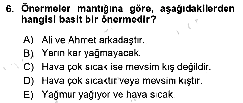 Sembolik Mantık 2025-2026 Ara Sınav - 6. soru