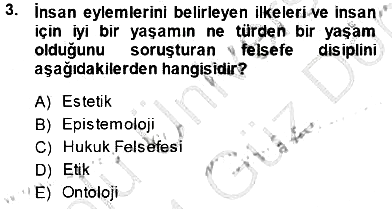 Siyaset Felsefesi 1 2013-2014 Dönem Sonu Sınavı - 3. soru